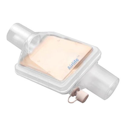 Hygroscopic Condenser Humidifier with Filter AirLife 33 mg @ 500 mL 0.9 cm @ 0.5 LPS / 2.1 cm @ 1.0 LPS / 3.9 cm @ 1.5 LPS
