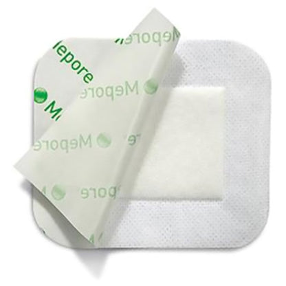 Mepore Composite Dressing 3-3/5 x 4 Inch Sterile Polyester Nonwoven with Border