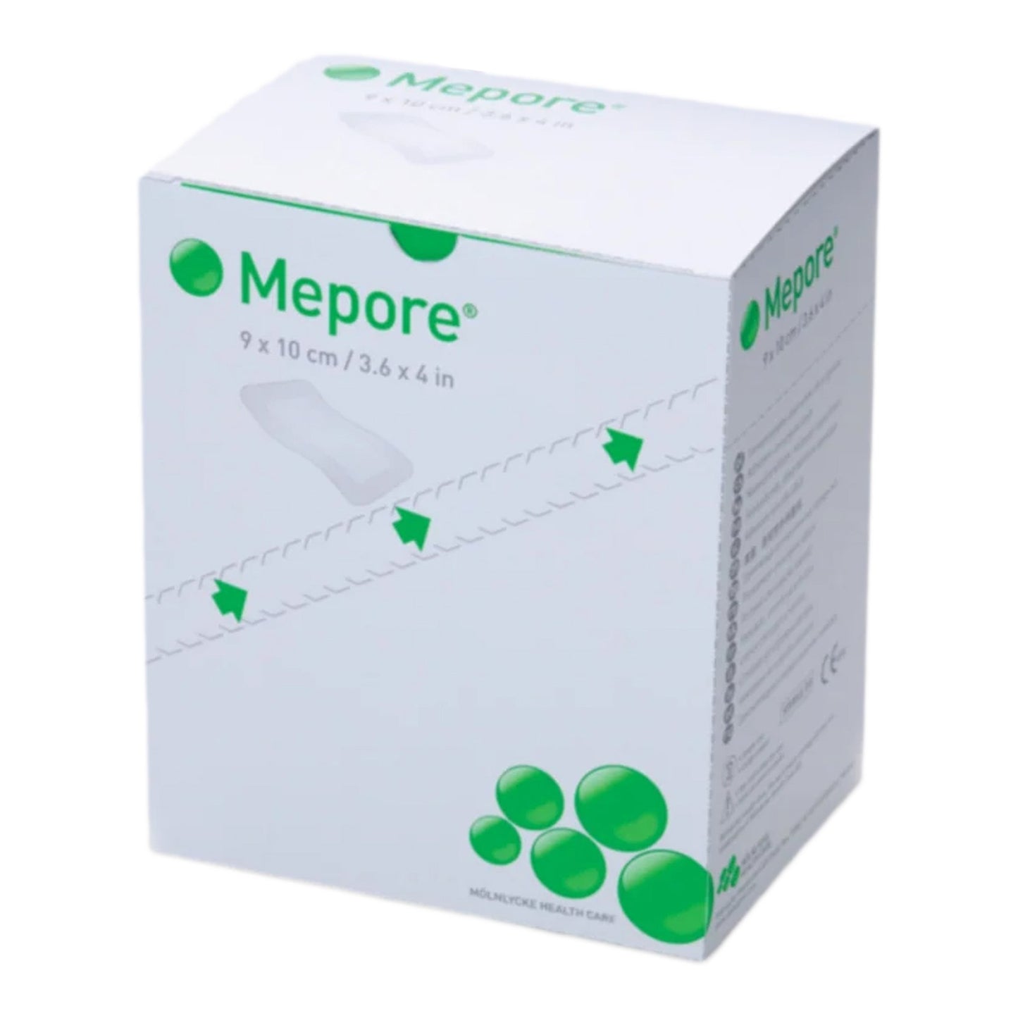 Mepore Composite Dressing 3-3/5 x 4 Inch Sterile Polyester Nonwoven with Border