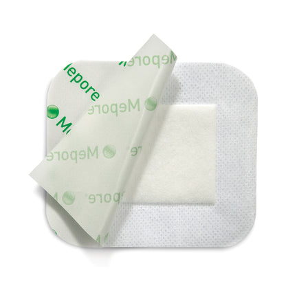 Mepore Composite Dressing 3-3/5 x 6 Inch Sterile Polyester Nonwoven with Border