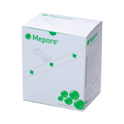 Mepore Composite Dressing 3-3/5 x 6 Inch Sterile Polyester Nonwoven with Border