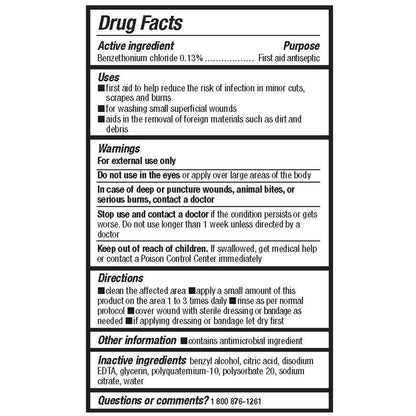 Antimicrobial Wound Cleanser – 16 oz Spray Bottle