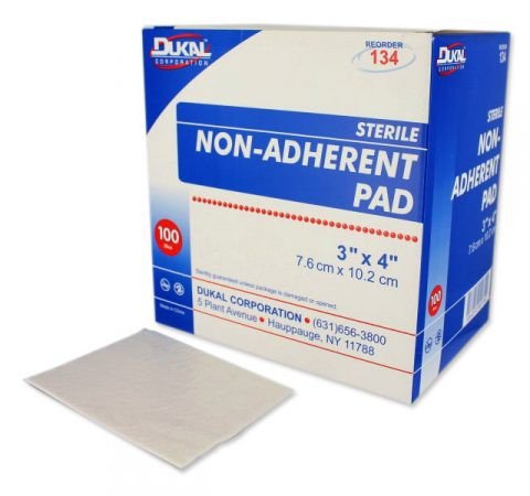 Dukal Non-Adherent Dressing 3 x 4 Inch Sterile Rayon/Polyester 1 Per Pack