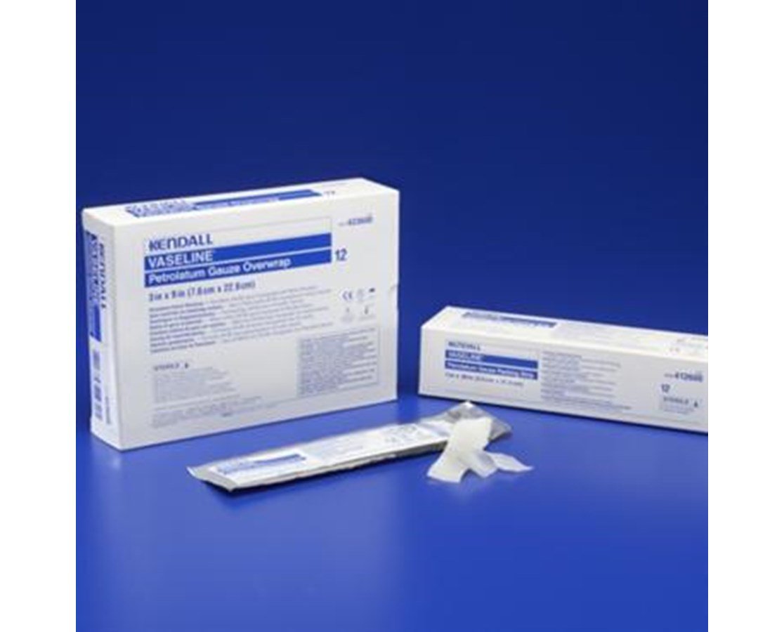 Vaseline Petrolatum Impregnated Dressing Strip 3 x 18 Inch Sterile Mesh Gauze
