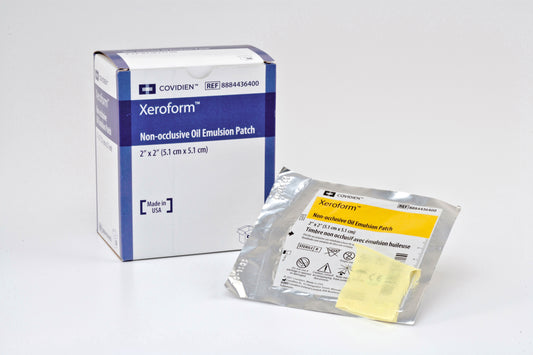 Xeroform Non-Occlusive Petrolatum Impregnated Dressing 2 x 2 Inch Sterile Fine Mesh Gauze