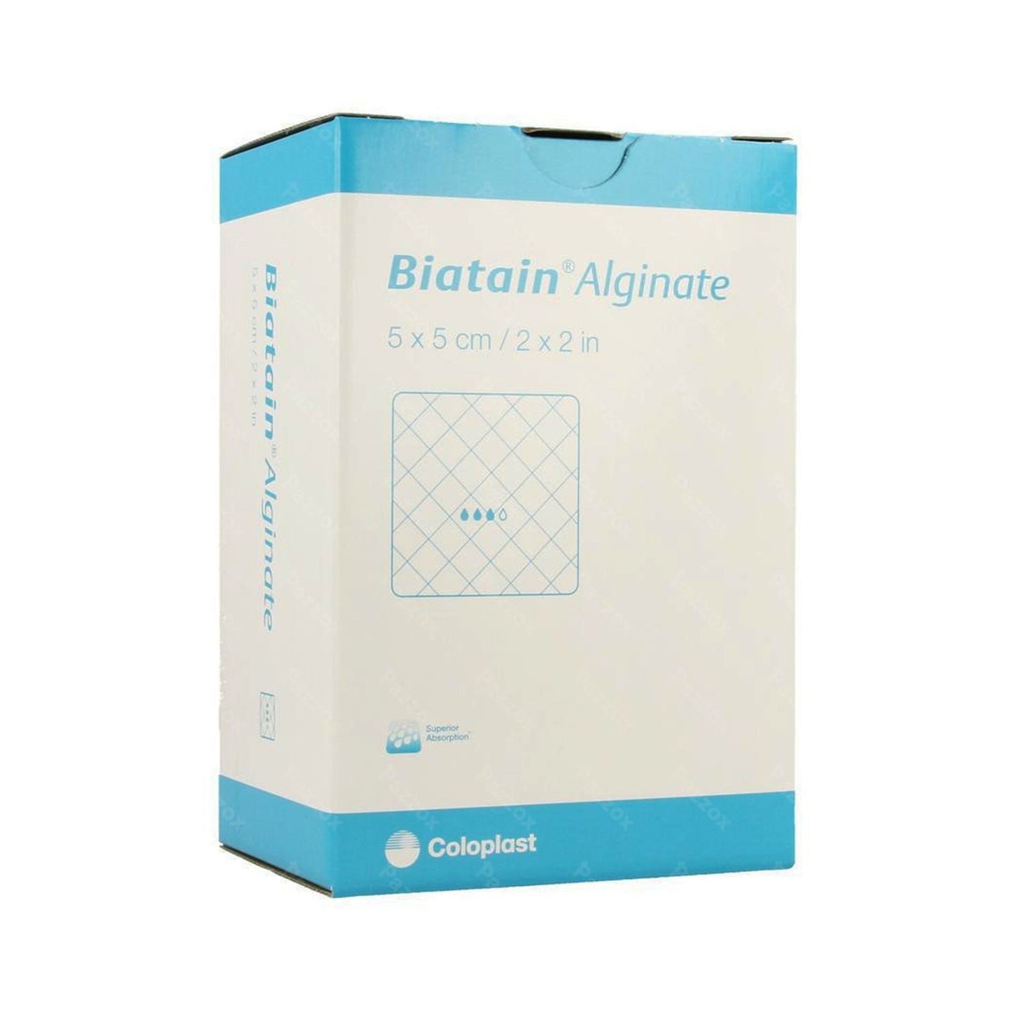 Biatain Calcium Alginate CMC Dressing 2 x 2 Inch Sterile Square Wound Dressing