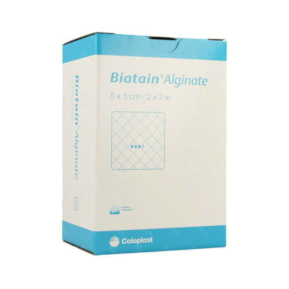 Biatain Calcium Alginate CMC Dressing 2 x 2 Inch Sterile Square Wound Dressing