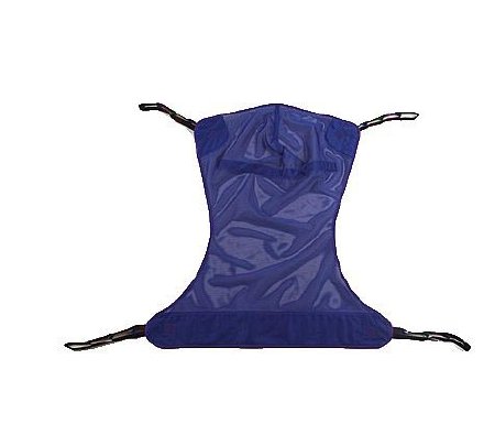 Full Body Sling Reliant 4 Point Cradle With Head Support with Commode, Mesh