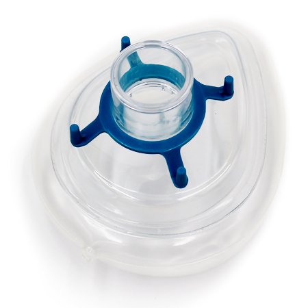 Anesthesia Mask Sure Seal Elongated Style Pediatric Size 2 Hook Ring