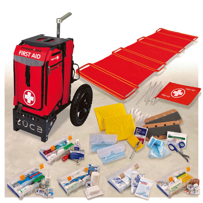 MobileAid All-Terrain Indoor/Outdoor Modular Trauma First Aid Station Cart – 274-Piece Emergency Response System