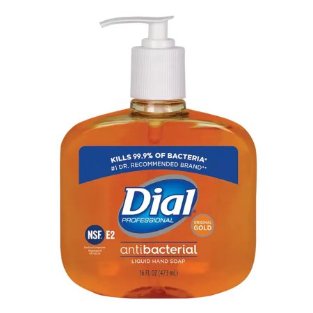 Antimicrobial Soap Dial Gold Liquid 16 oz. Pump Bottle Scented