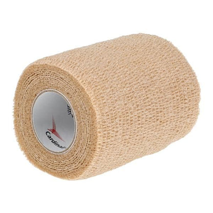 Cardinal Health Cohesive Bandage 3 Inch x 5 Yard Self-Adherent Tan Standard Compression Wrap