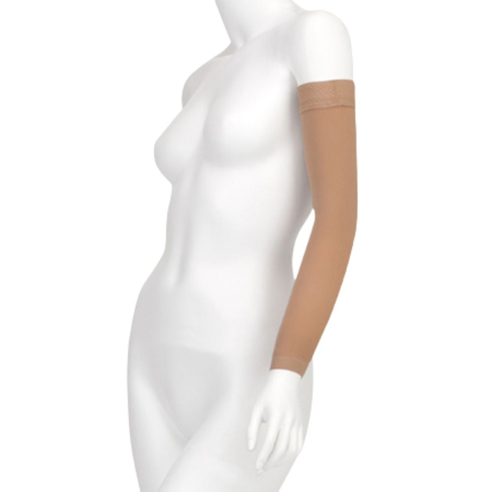 Juzo Arm Sleeves Soft 15-20 mmHg Top Silicone Border