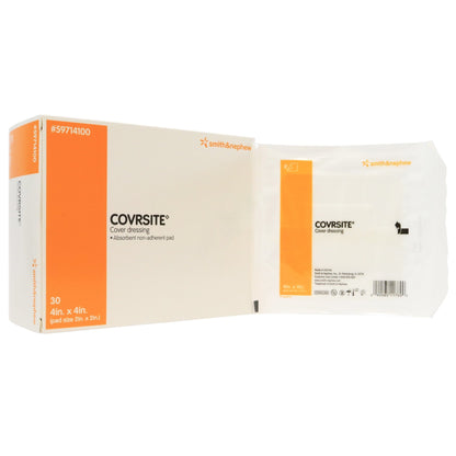 Covrsite Composite Dressing 4 x 4 Inch Sterile Square with Film Backing
