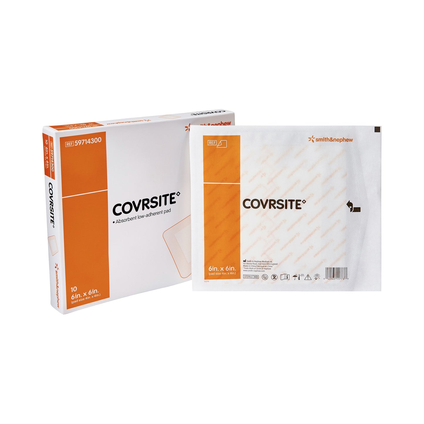 Covrsite Composite Dressing, 6 x 6 Inch, NonSterile, Film Backing