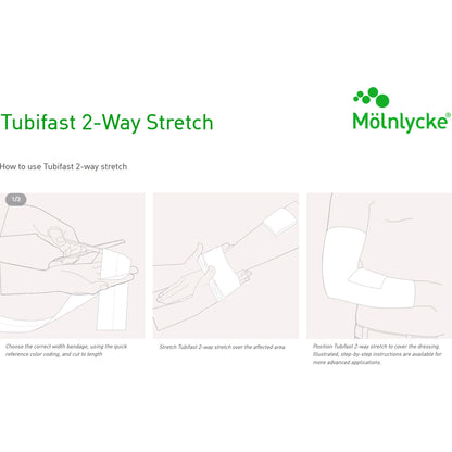 Tubifast 2 Way Stretch Tubular Retainer Dressing Red Small 1-1/2 Inch x 11 Yard for Small Limbs