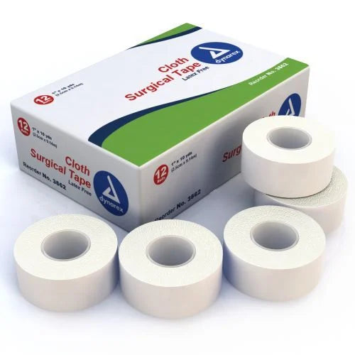 Cloth Surgical Tape, Latex-Free Gentle Adhesion with Easy Tear Design