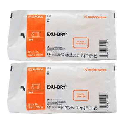 EXU-DRY Anti-Shear Super Absorbent Dressing 6 x 9 Inch – Rectangle