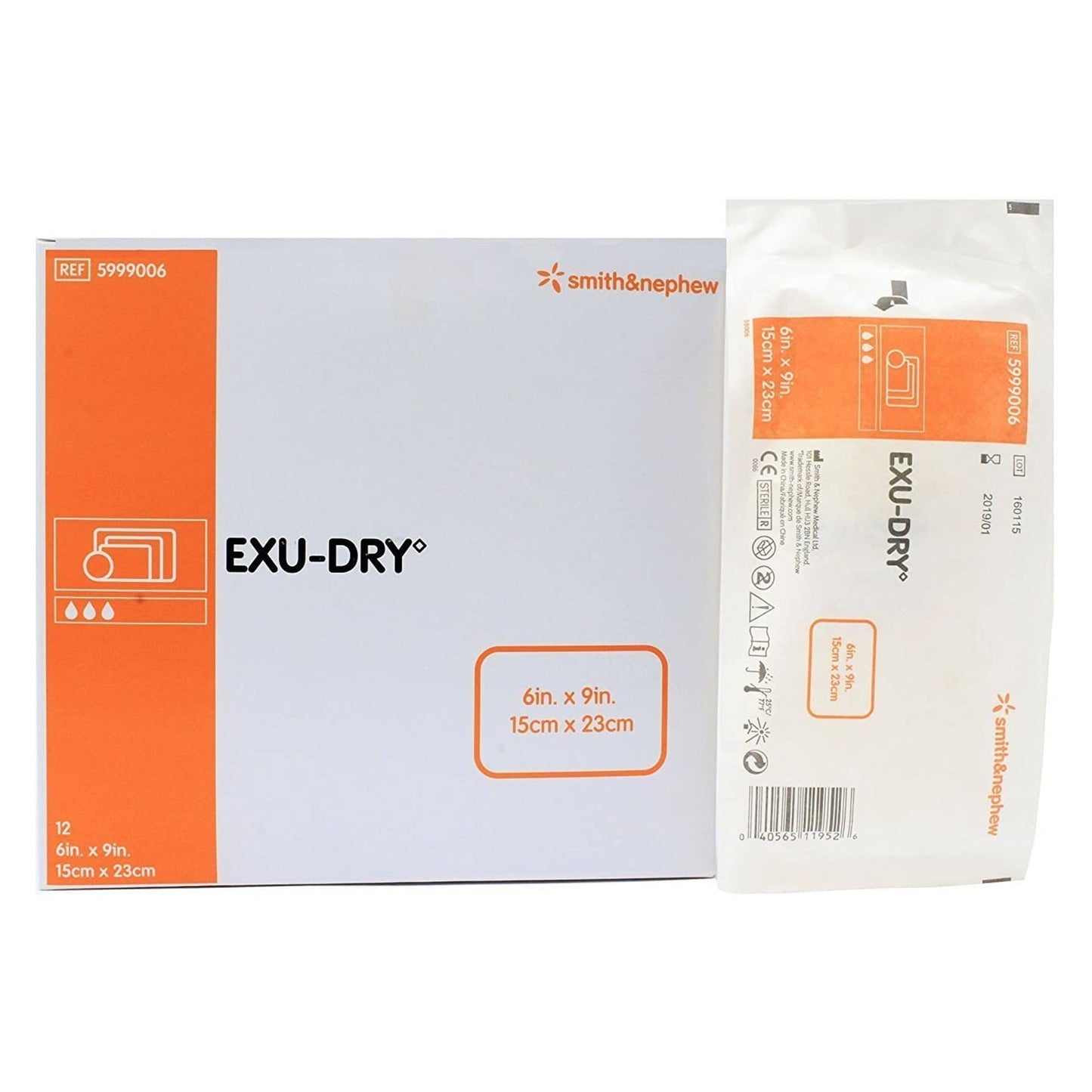 EXU-DRY Anti-Shear Super Absorbent Dressing 6 x 9 Inch – Rectangle