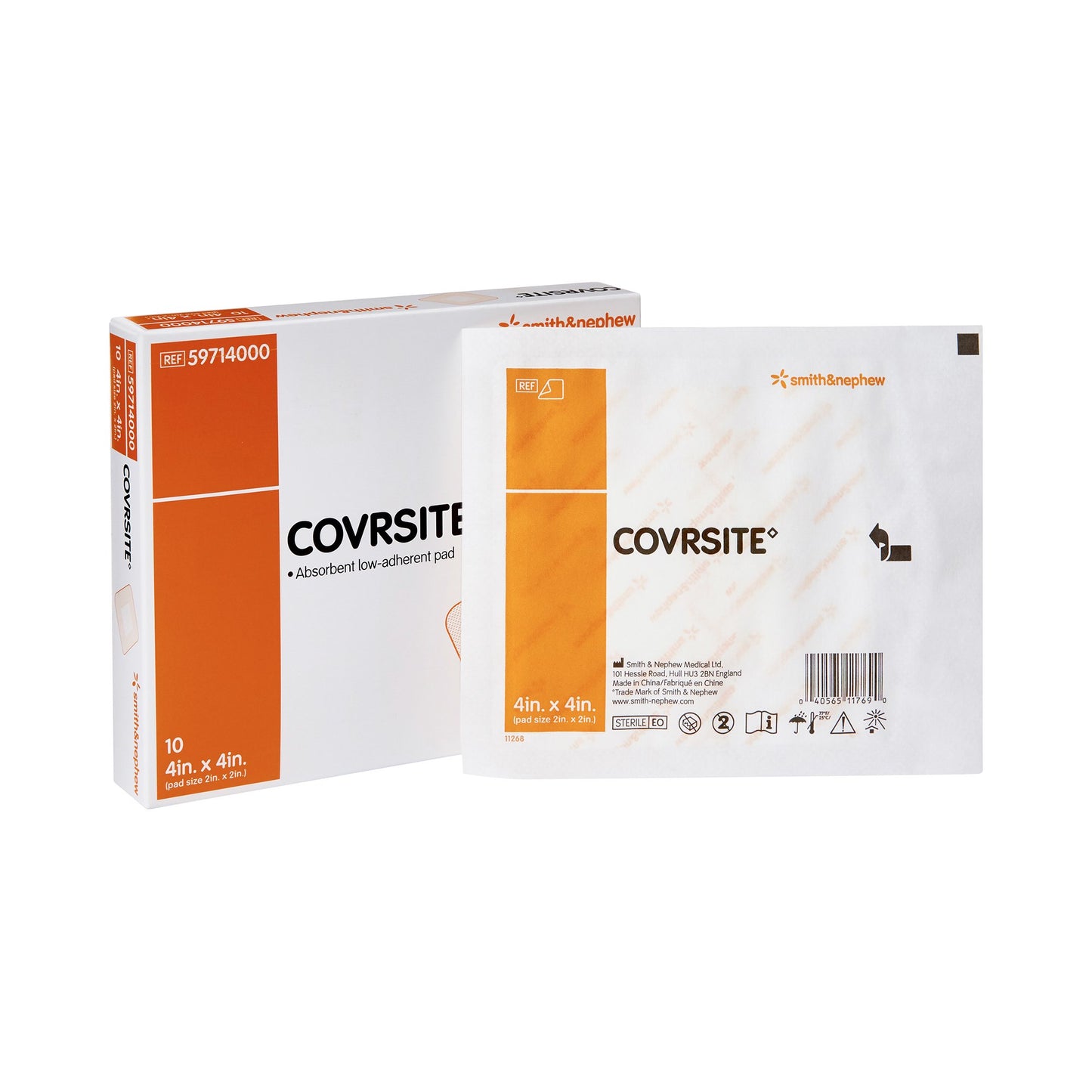 Covrsite Composite Dressing, 4 x 4 Inch, NonSterile, Film Backing