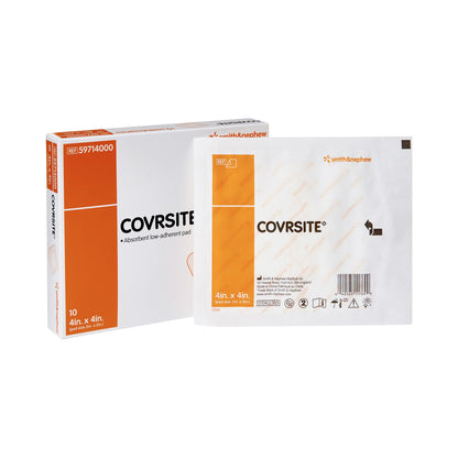 Covrsite Composite Dressing, 4 x 4 Inch, NonSterile, Film Backing