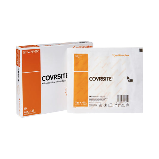 Covrsite Composite Dressing, 4 x 4 Inch, NonSterile, Film Backing