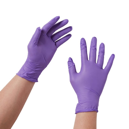 Exam Glove Purple Nitrile NonSterile Nitrile Standard Cuff Length Textured Fingertips Purple Chemo Tested