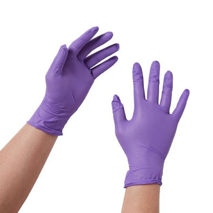 Exam Glove Purple Nitrile NonSterile Nitrile Standard Cuff Length Textured Fingertips Purple Chemo Tested