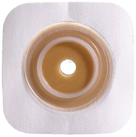 Ostomy Barrier Sur-Fit Natura Flex Precut, Standard Wear Stomahesive Tape 57 mm Flange Sur-Fit Natura System Hydrocolloid 1-¾ Inch Opening 5 X 5 Inch