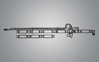 AirLife Ventilator Circuit Corrugated Tube 72 Inch Tube Single Limb Adult Without Breathing Bag Single Patient Use