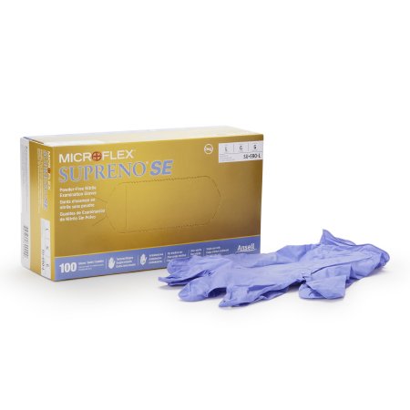 Exam Glove Supreno SE NonSterile Nitrile Standard Cuff Length Textured Fingertips Blue Not Rated