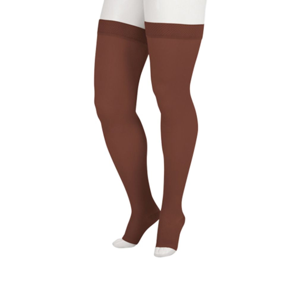 Compression Stockings: Juzo Soft High Compression Stockings Short Silicone Top Band 15-20 mmHg