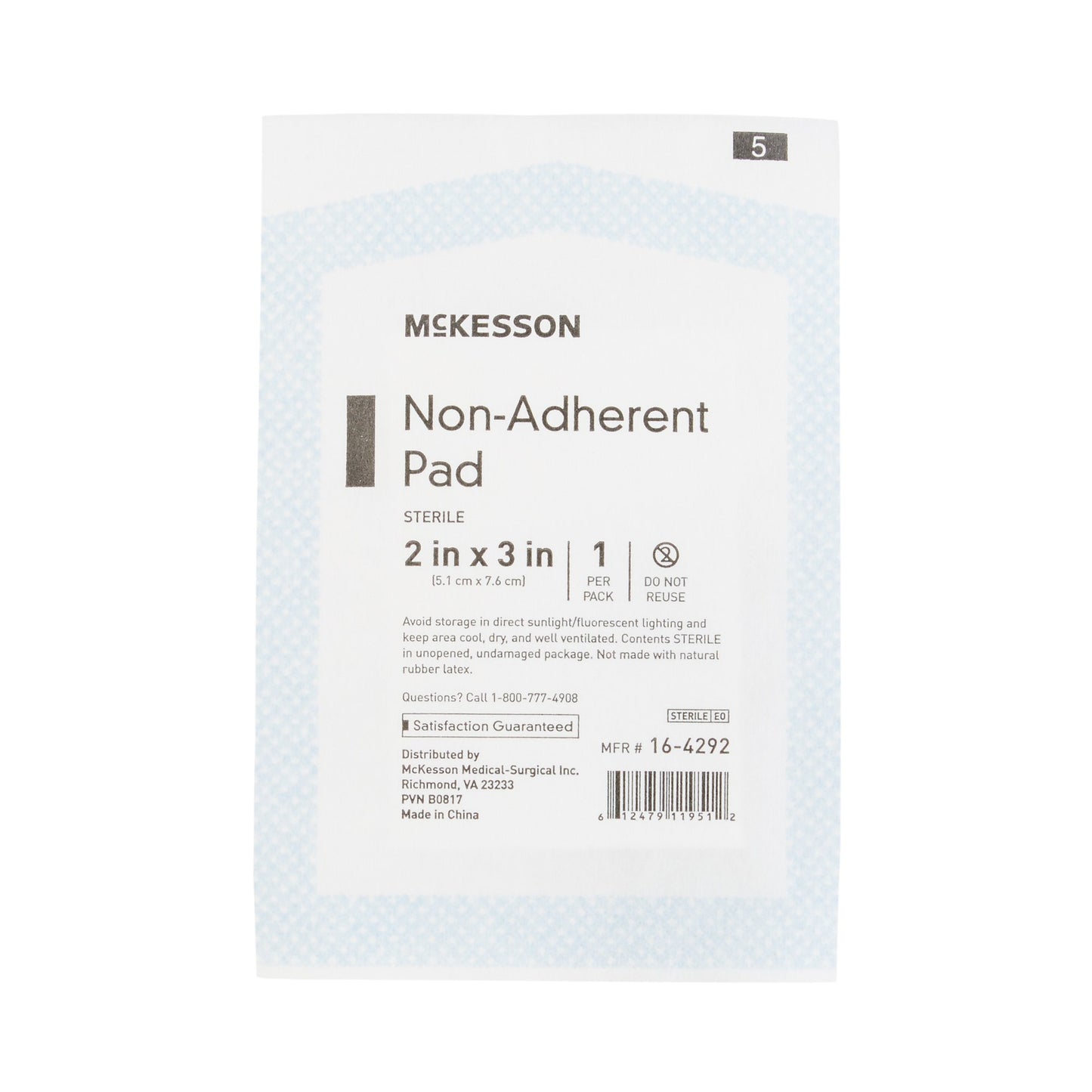 McKesson Non-Adherent Dressing 2 x 3 Inch Sterile 100 per Pack