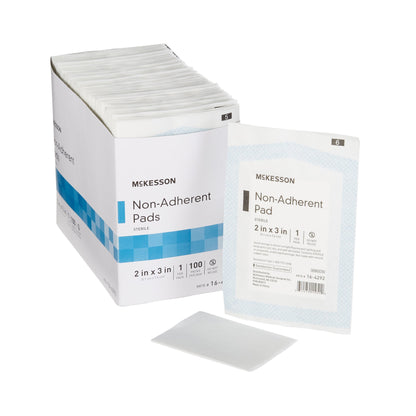 McKesson Non-Adherent Dressing 2 x 3 Inch Sterile 100 per Pack