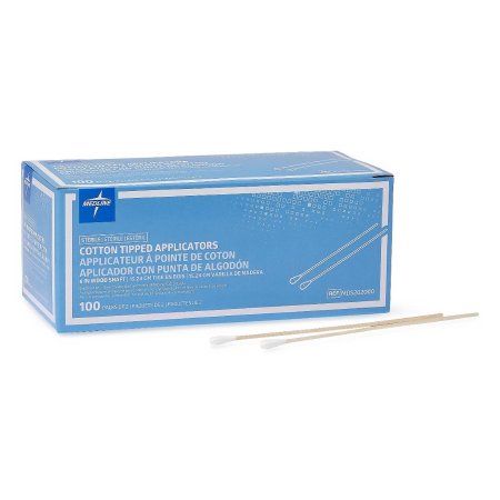 Swabstick Medline Cotton Tip Wood/Plastic Shaft 3/6 Inch Sterile/NonSterile