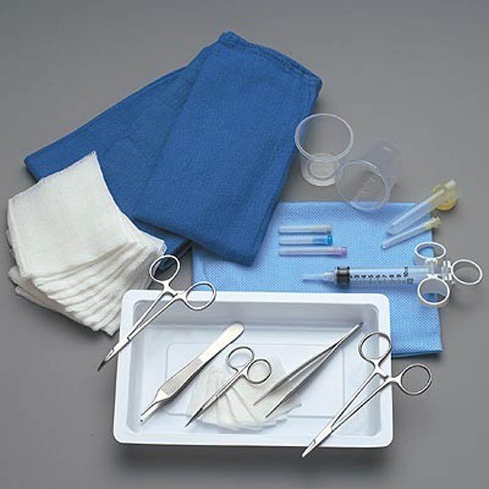 Sklar Facial Laceration Tray – Sterile Suturing and Wound Repair Procedure Kit