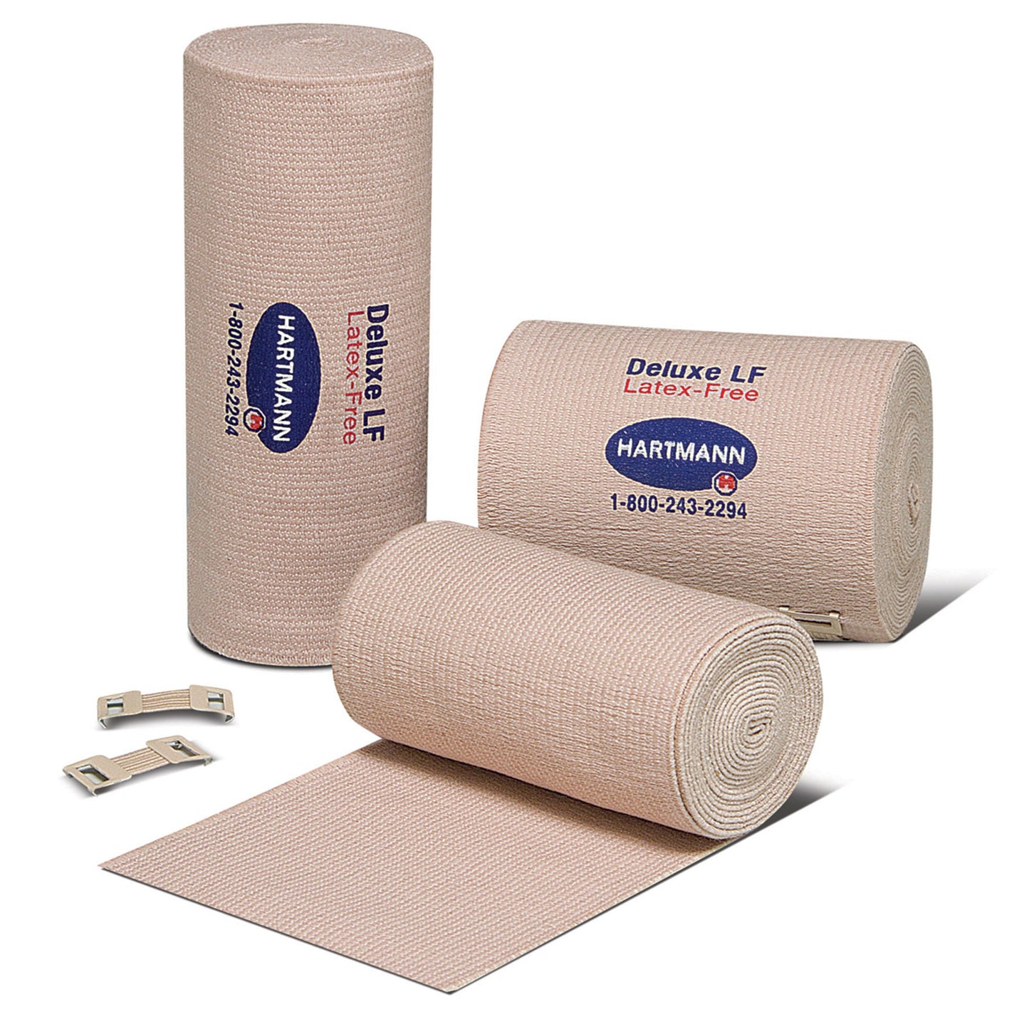 Deluxe LF Elastic Bandage 6 Inch x 11 Yard Double Length NonSterile Standard Compression