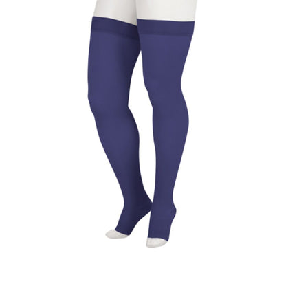 Compression Stockings: Juzo Soft High Compression Stockings Short Silicone Top Band 15-20 mmHg