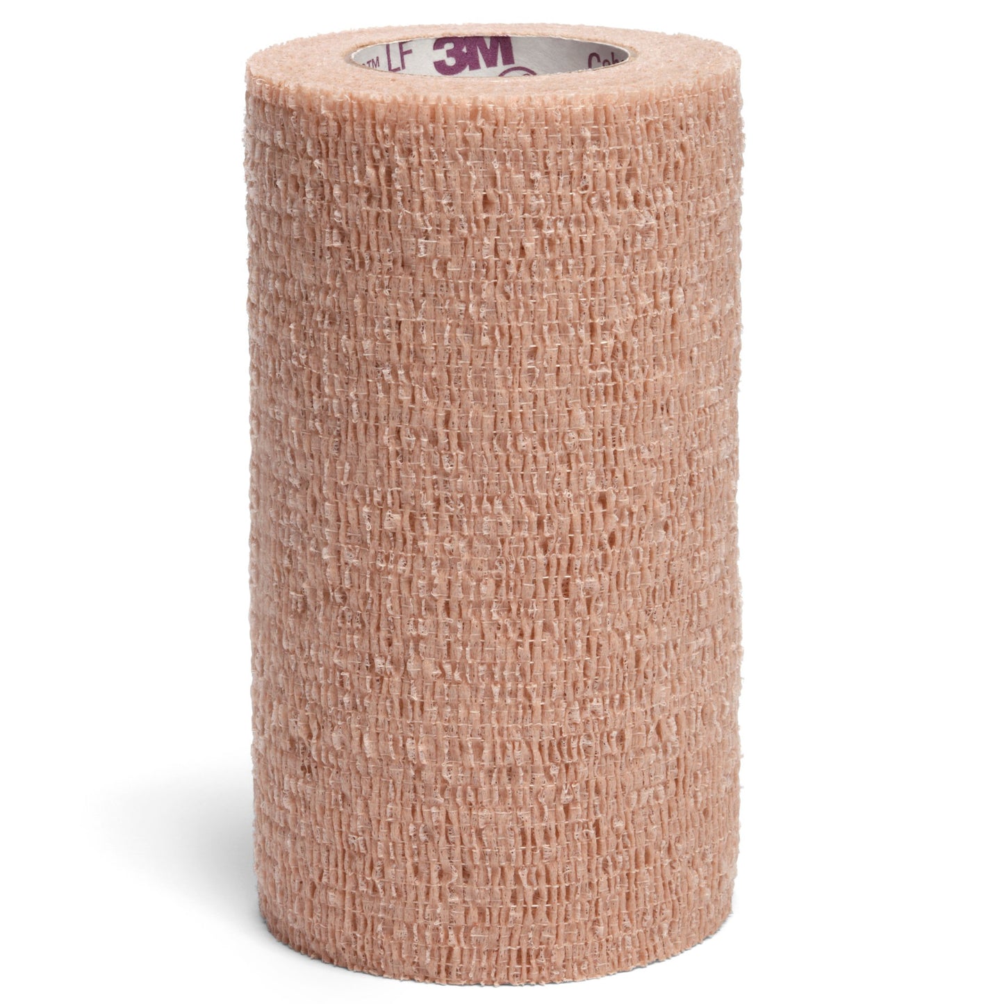 3M Coban LF Cohesive Bandage 4 Inch x 5 Yard Self-Adherent Tan Standard Compression