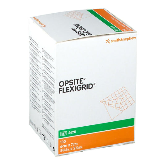 OpSite Flexigrid Transparent Film Dressing 2-3/8 x 2-3/4 Inch Sterile Rectangle