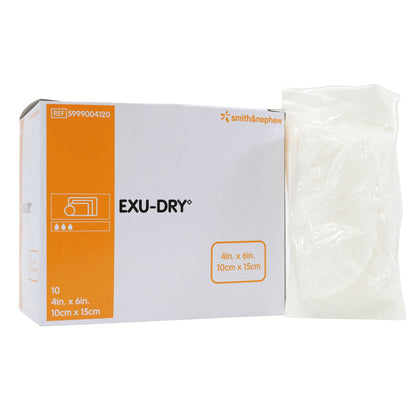 EXU-DRY Anti-Shear Super Absorbent Dressing 4 x 6 Inch – Rectangle