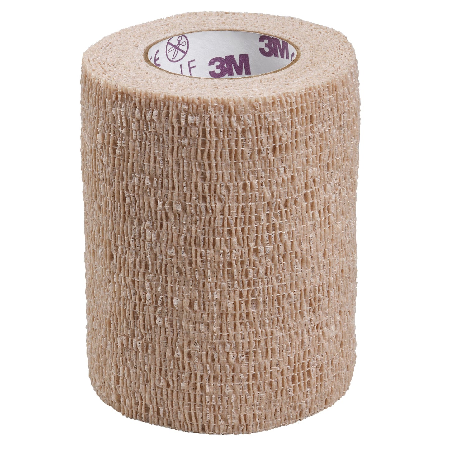 3M Coban LF Sterile Cohesive Bandage 3 Inch x 5 Yard Self-Adherent Tan Standard Compression