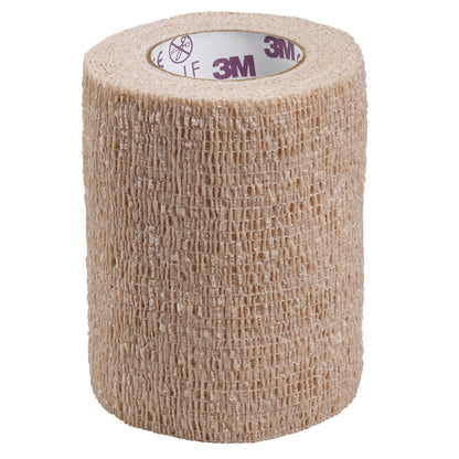 3M Coban LF Sterile Cohesive Bandage 3 Inch x 5 Yard Self-Adherent Tan Standard Compression