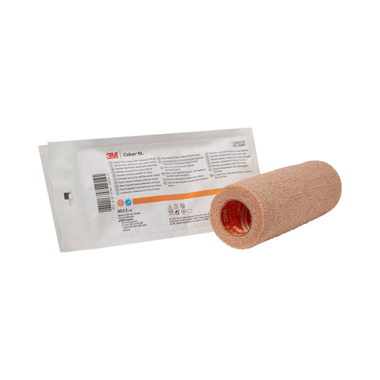 3M Coban LF Sterile Cohesive Bandage 6 Inch x 5 Yard Self-Adherent Tan Standard Compression