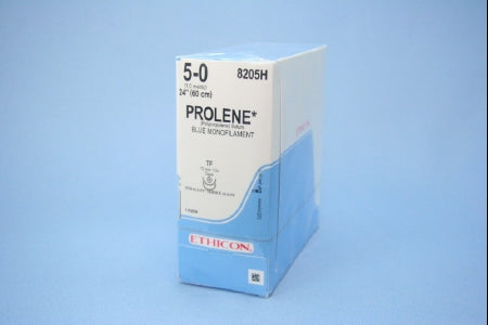 Nonabsorbable Suture with Needle Prolene Polypropylene TF 1/2 Circle Taper Point Needle Size