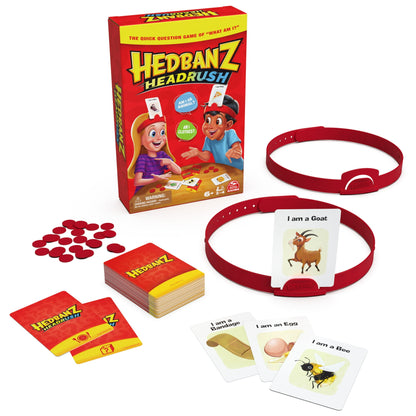 Hedbanz Headrush Picture Guessing Game – Family Board Game for Kids Ages 6+