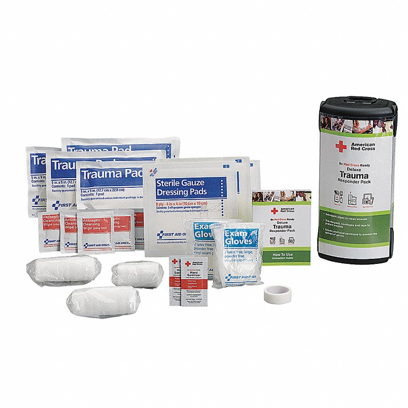 Trauma Responder Pack Deluxe – 24 Piece Portable Emergency First Aid Kit