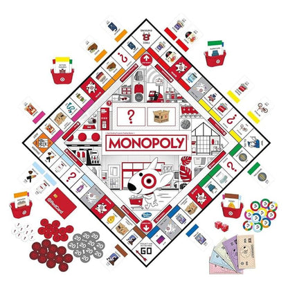 Monopoly Game: Target Edition – Exclusive Target-Themed Family Board Game by Hasbro