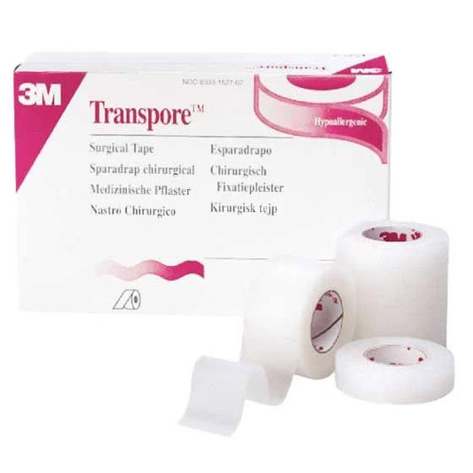 3M Transpore - Hypoallergenic Surgical Tape for Secure and Versatile Wound Care