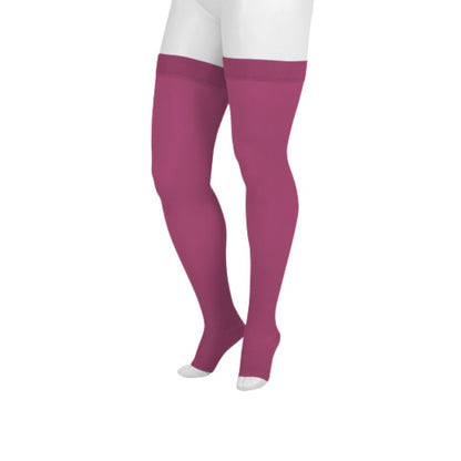 Compression Stockings: Juzo Soft High Compression Stockings Short Silicone Top Band 15-20 mmHg